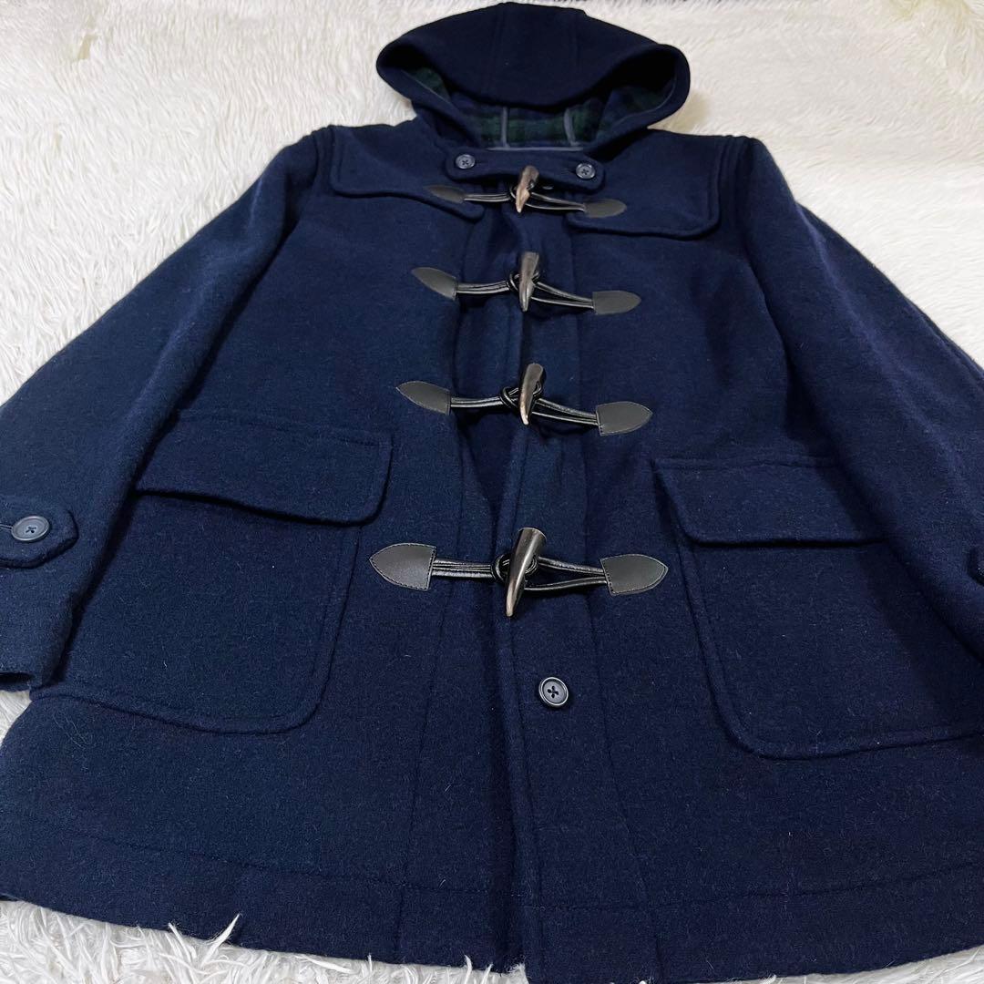 美品 EASA BOY イーストボーイ ダッフルコート ネイビー サイズ9