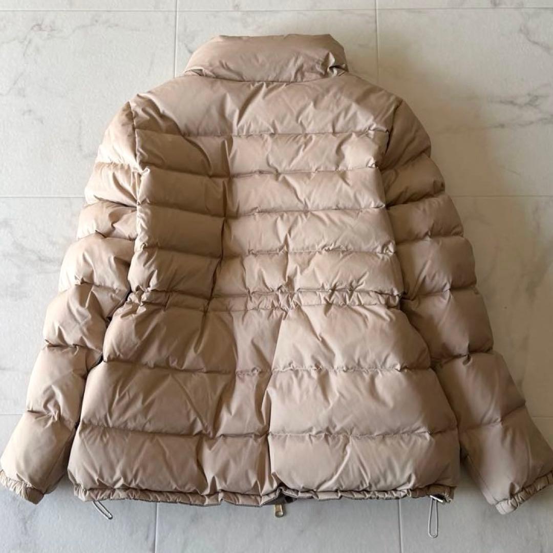 美品*デミルクスビームス リバーシブル ダウンジャケット36ベージュ系