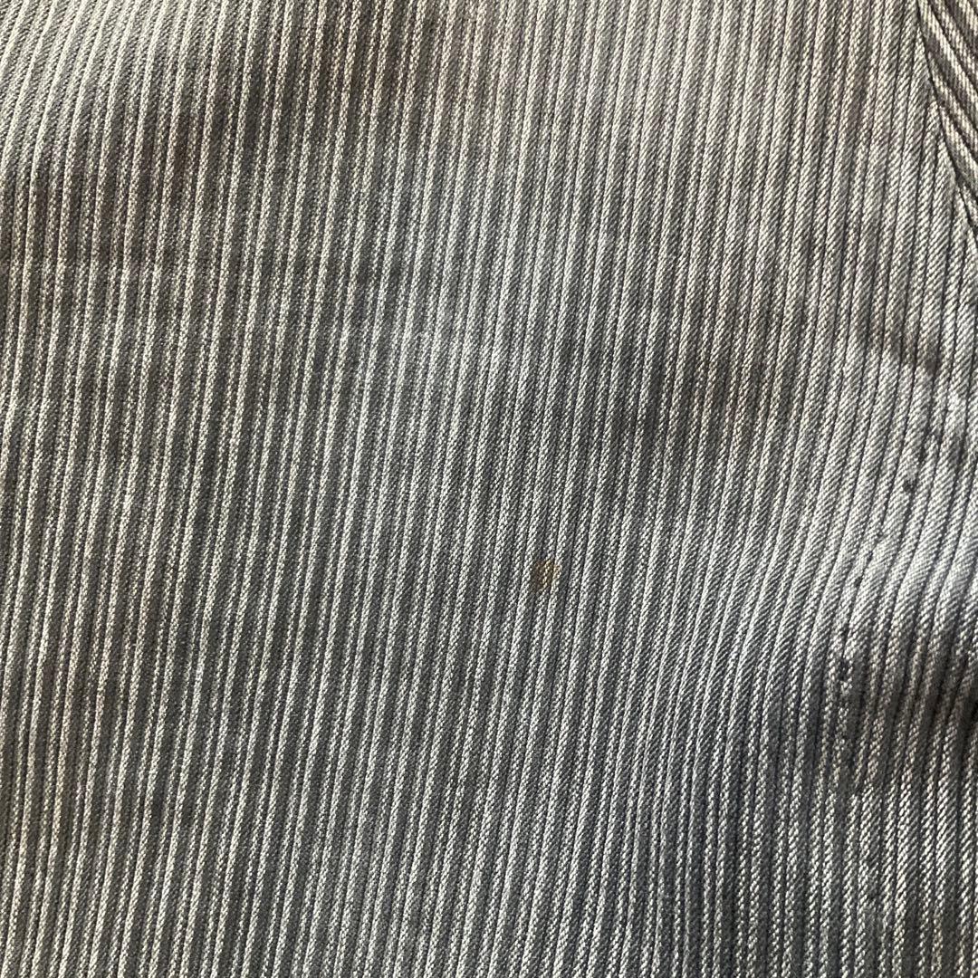 フランス　ビンテージ　ファーマーズパンツ　ストライプ　軍　m47 モールスキン