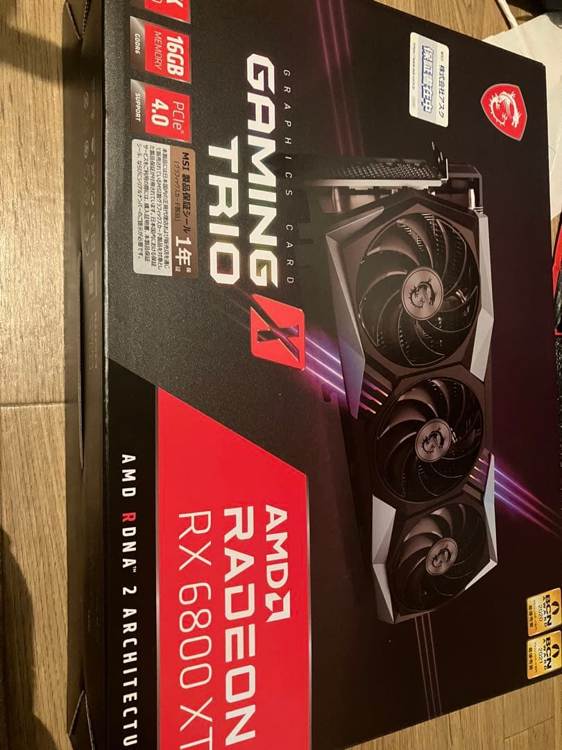 AMD RADEON RX6800XT MSI　動作品　中古