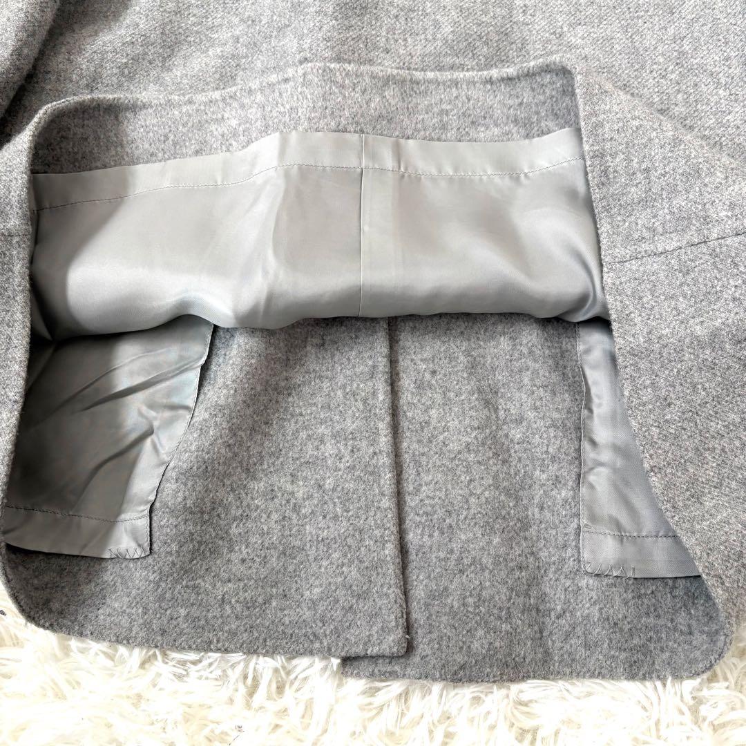 極美品☆現行　レリアン　Leilian ダッフルコート　ライトグレー　11号　L