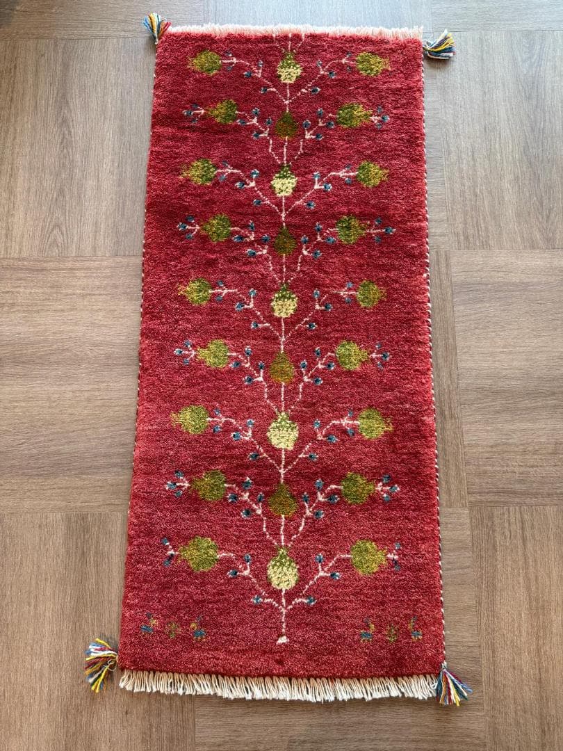 127x56cm ペルシャギャッベ ランナー (ギャベ) ペルシャ絨毯 ギャッベ