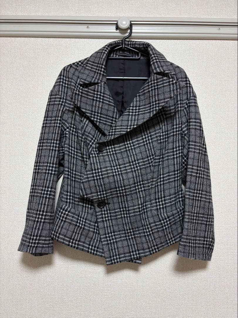 ヨウジヤマモト FV-J26-137 チェック ジャケット