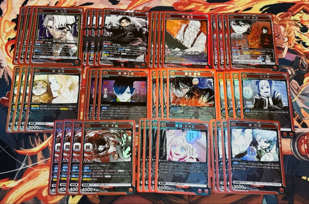 ユニオンアリーナ カグラバチ 赤 SR以下各種4枚セット 4コン