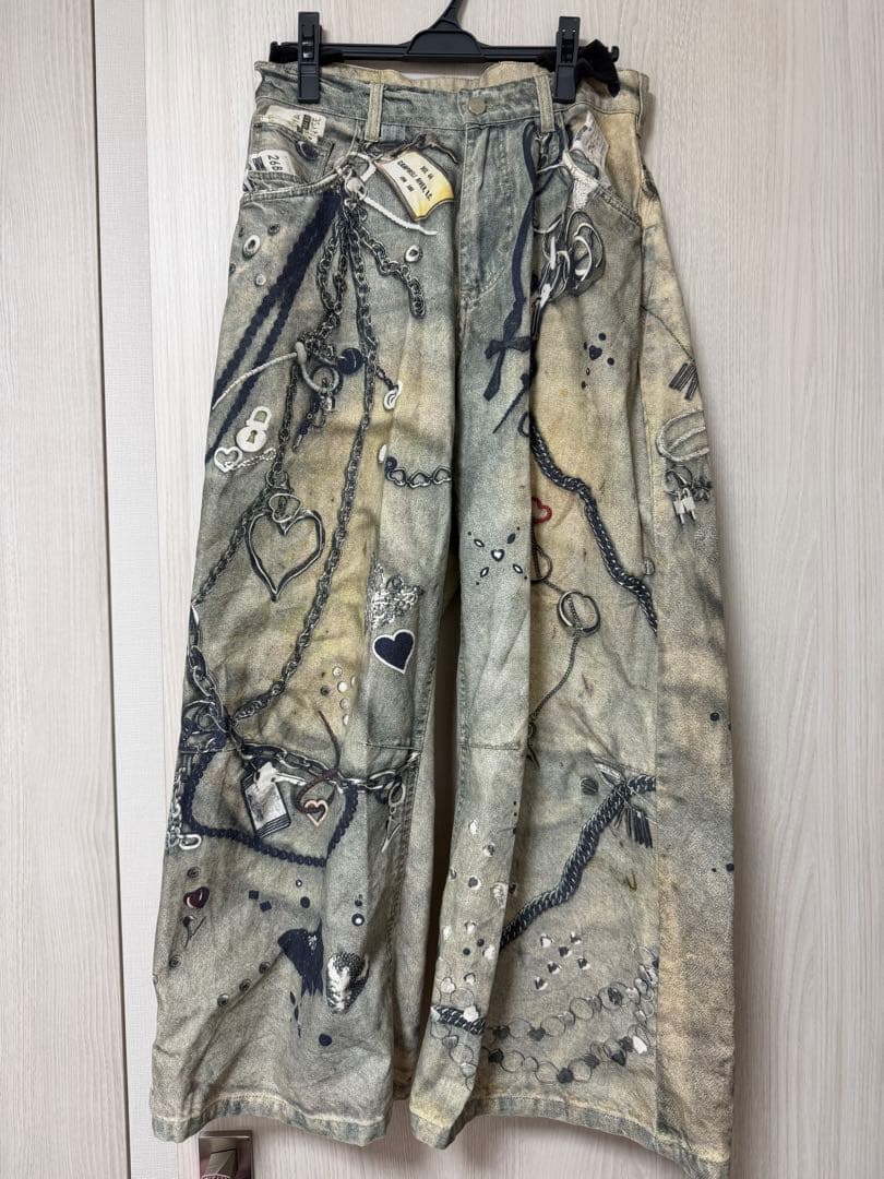 theredthread S print denim 1toys デニム