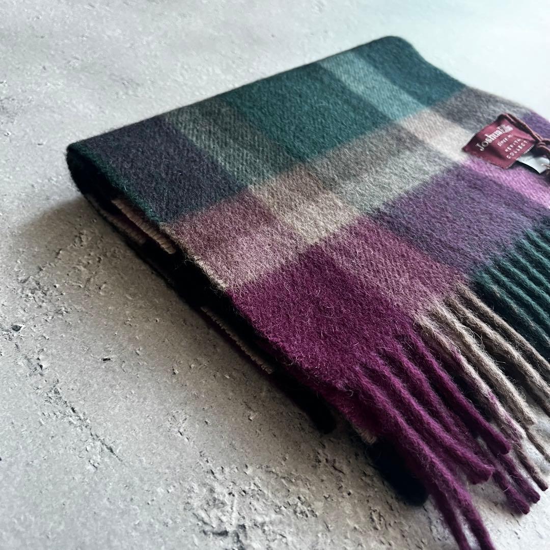 【Sky】Joshua Ellis ＊ カシミヤ マフラー100%