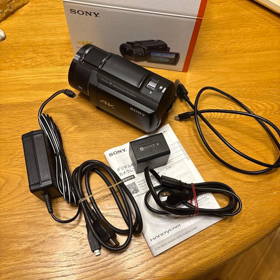 SONY 4K ビデオカメラ　fdr-ax45a 本体