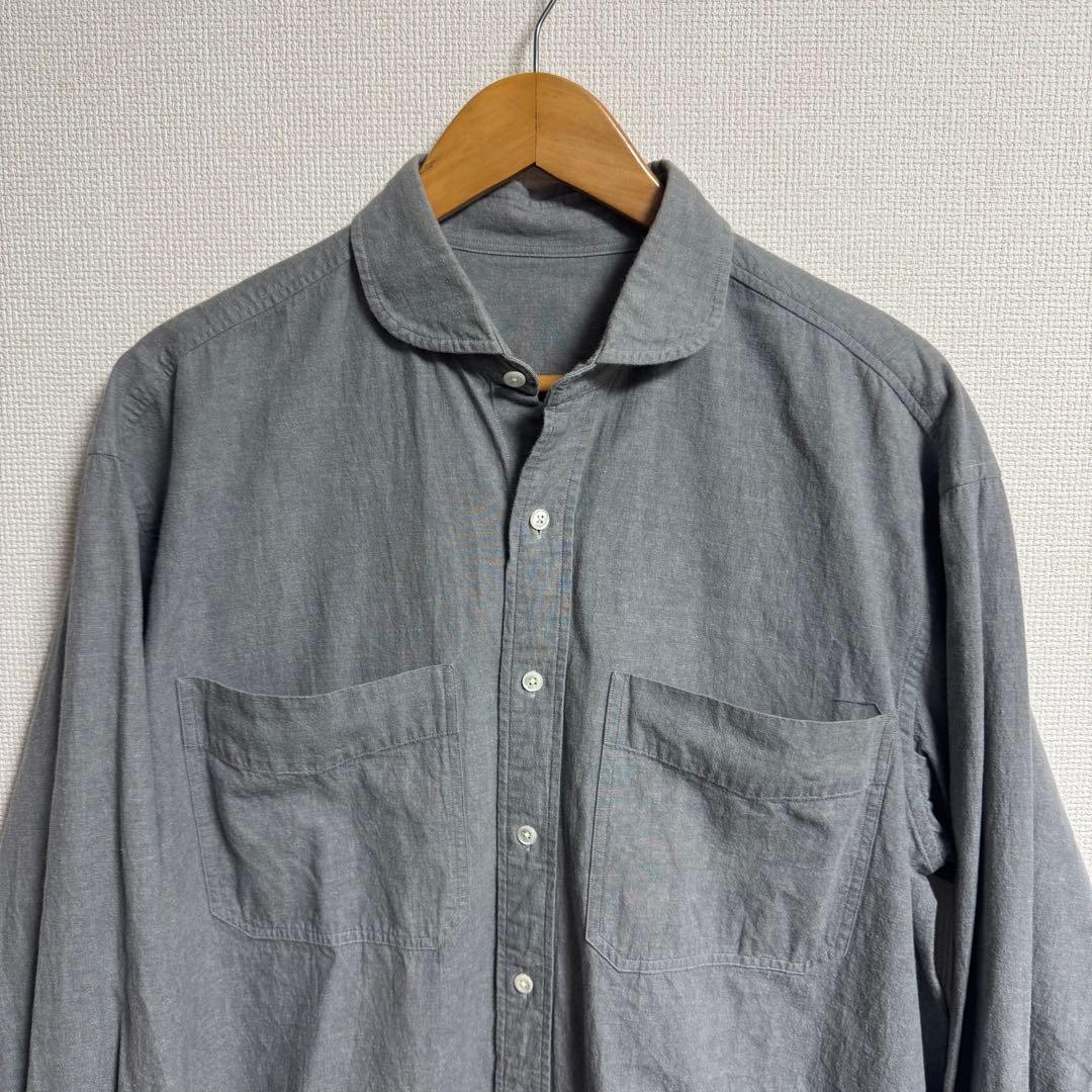 【人気】Porter Classic WIDE POCKET SHIRT グレー