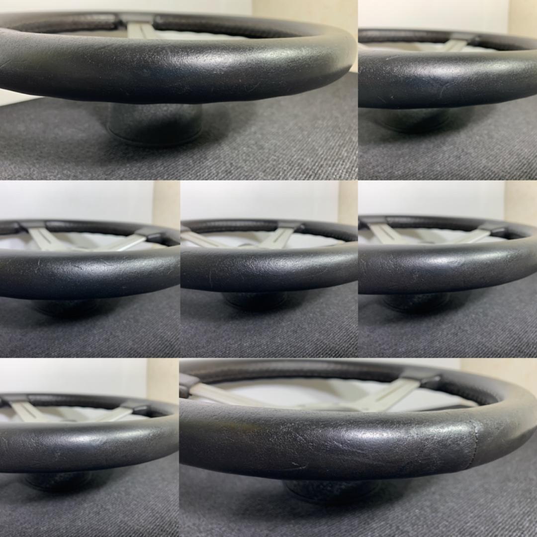 ナルディ クラシック シルバー スポーク レザー 33パイ ホーンボタン&ネジ付