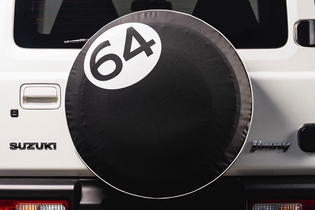 なっとうまぜまぜくん様ＪＢ64Ｗスペアタイヤカバーステアリングカバー　ダークブラ