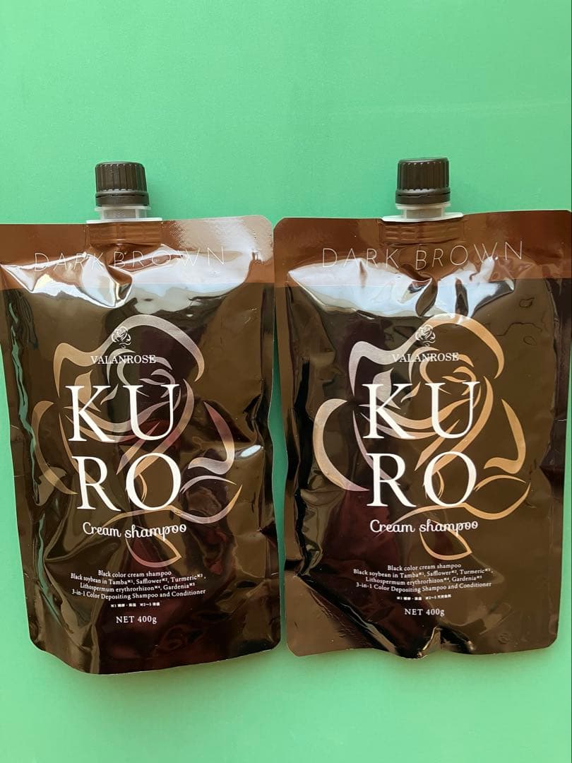 未使用 未開KURO クリームシャンプー ダークブラウン 2個セット