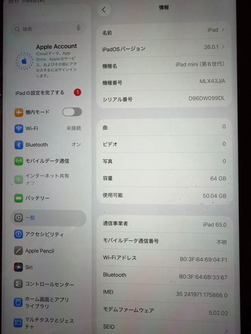 iPad mini Wi-Fi + Cellular 64GB ピンク