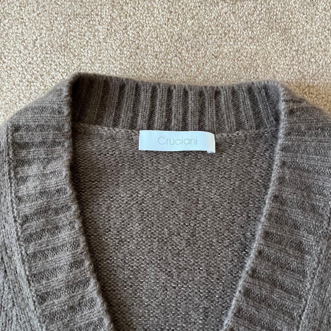 クルチアーニ カシミヤ混ニットカーディガン（48）ブラウン