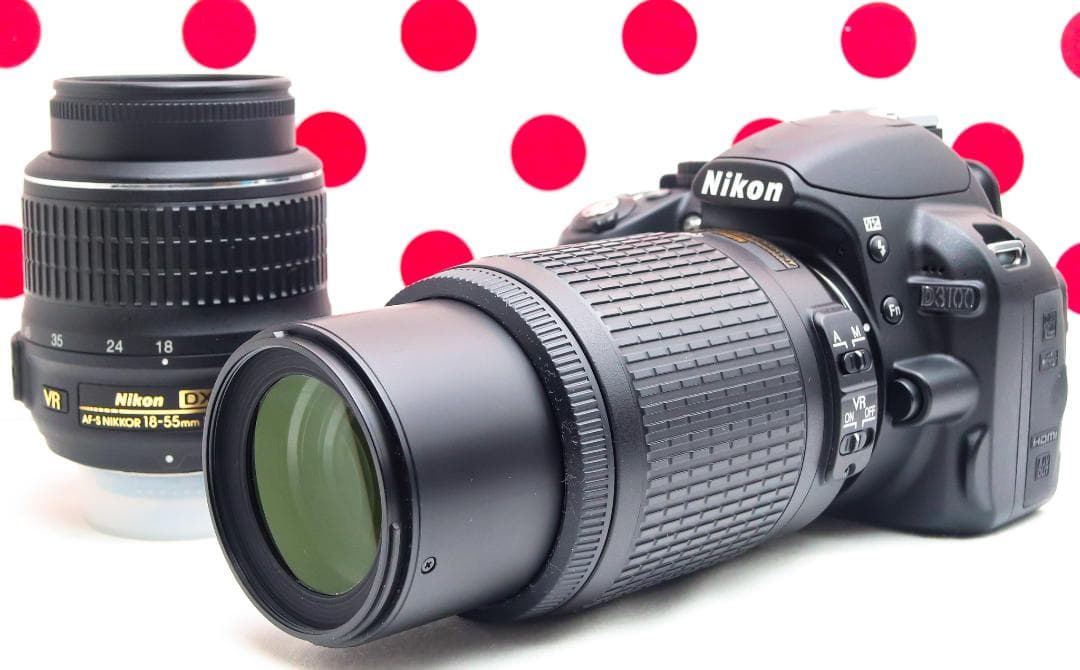 Nikon D3100❤ダブルレンズ❤スマホ転送OK❤動画OK❤初心者におすすめ