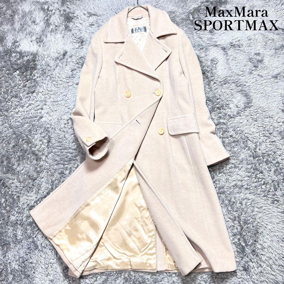 MaxMara SPORT MAX カシミヤ アンゴラ チェスターコート L相当
