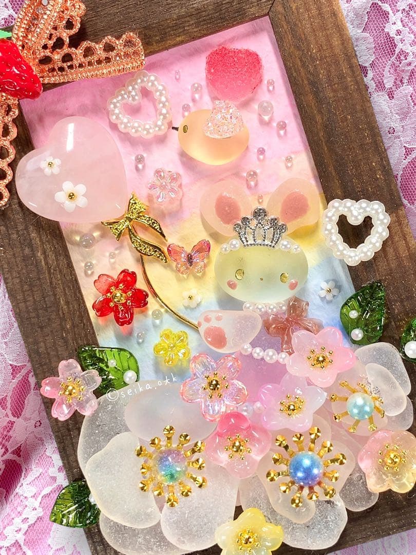 N1189ハッピーストロベリー ハートの贈り物 インテリア置物