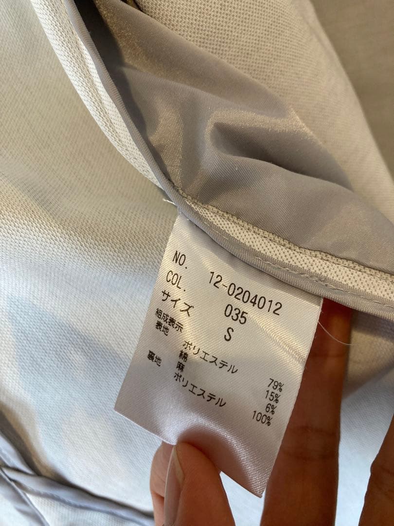 プラステ　リネンブレンドワイドパンツ　パンツスーツ　セットアップ　グレー　￼￼￼