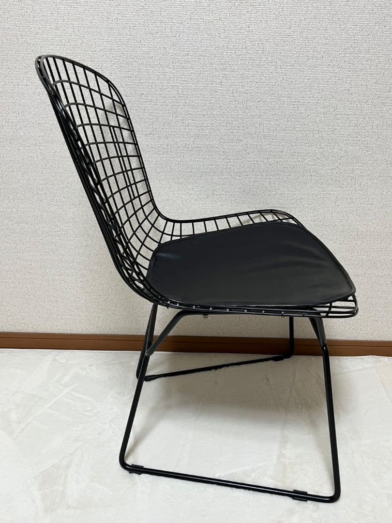 【美品】ハリーベルトイヤ　ワイヤーチェア　リプロダクト　黒