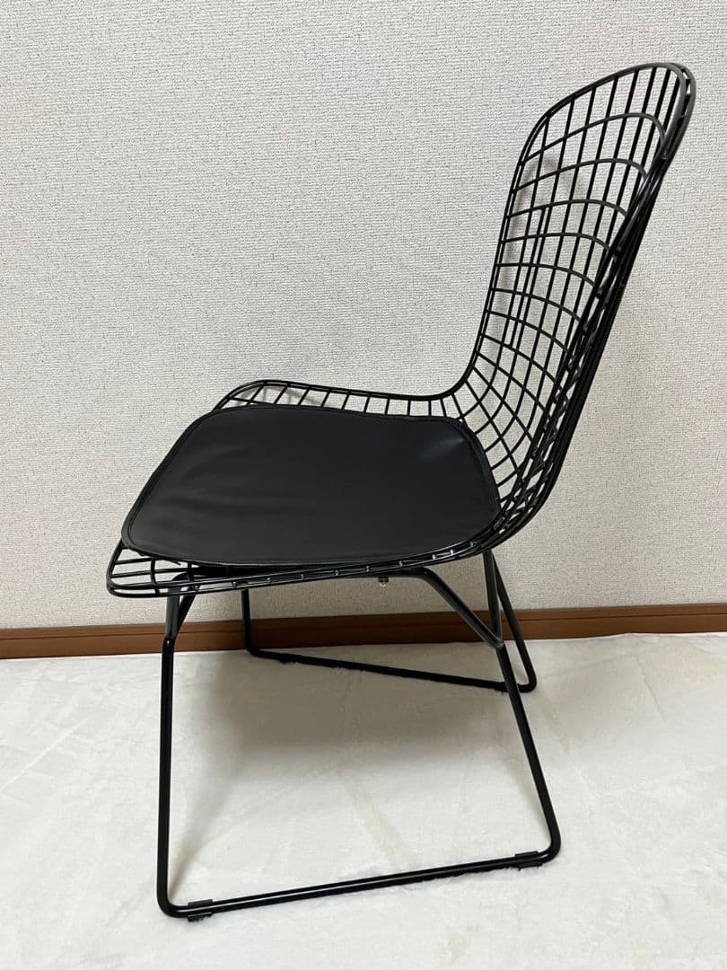 【美品】ハリーベルトイヤ　ワイヤーチェア　リプロダクト　黒