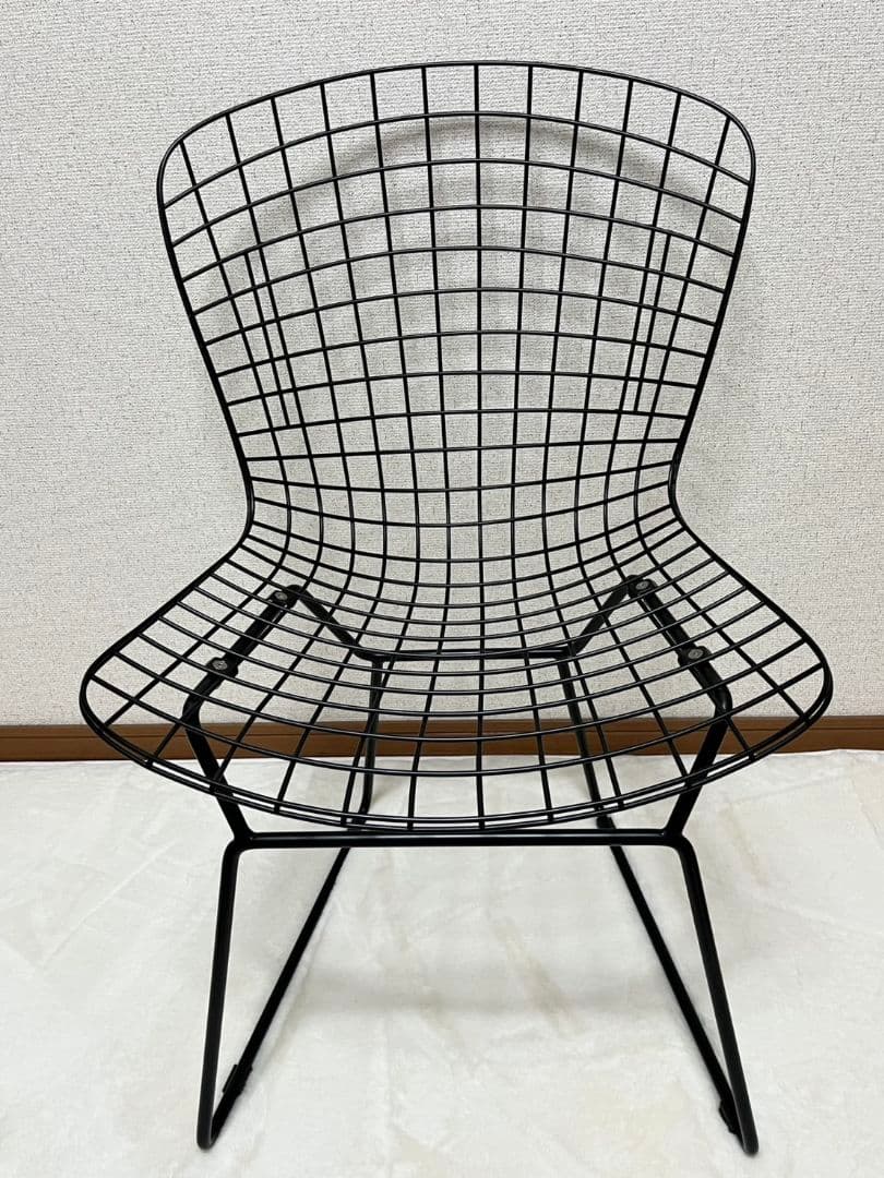 【美品】ハリーベルトイヤ　ワイヤーチェア　リプロダクト　黒
