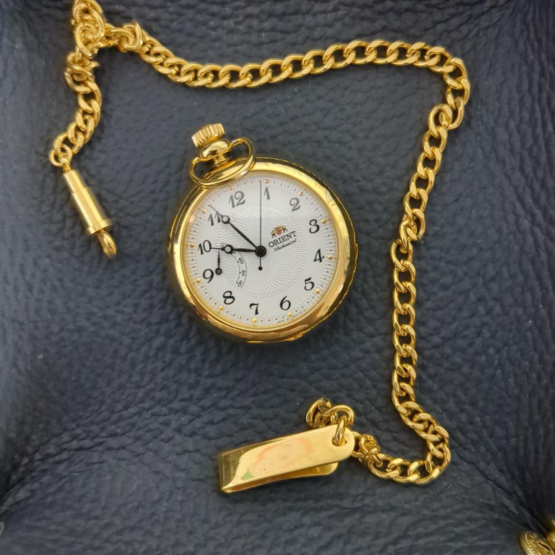オリエント　手巻き懐中時計