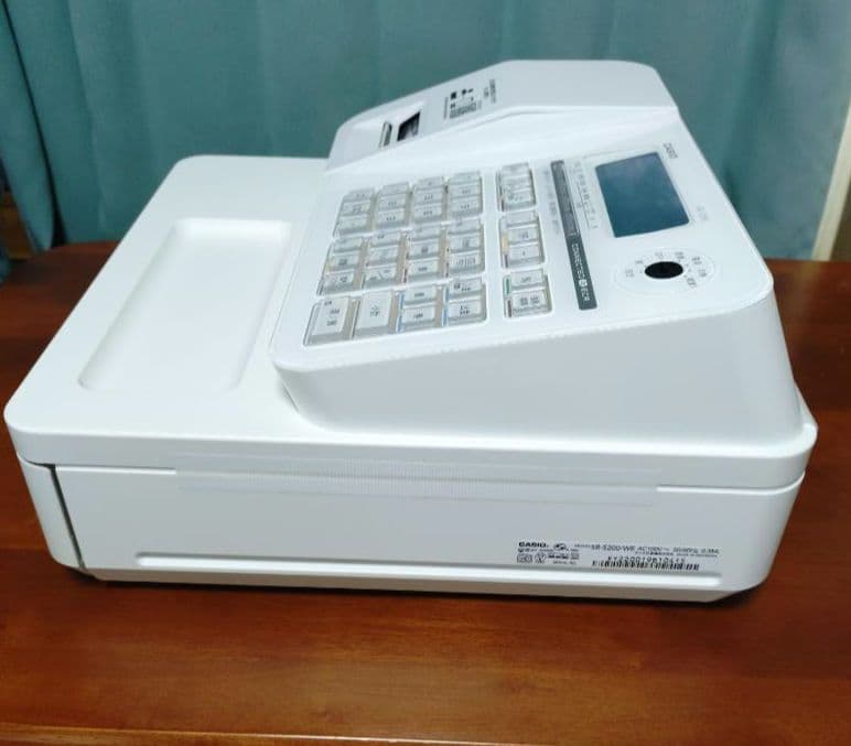 CASIO SR-S200-WE 電子レジスター ホワイト レジ 店舗用品