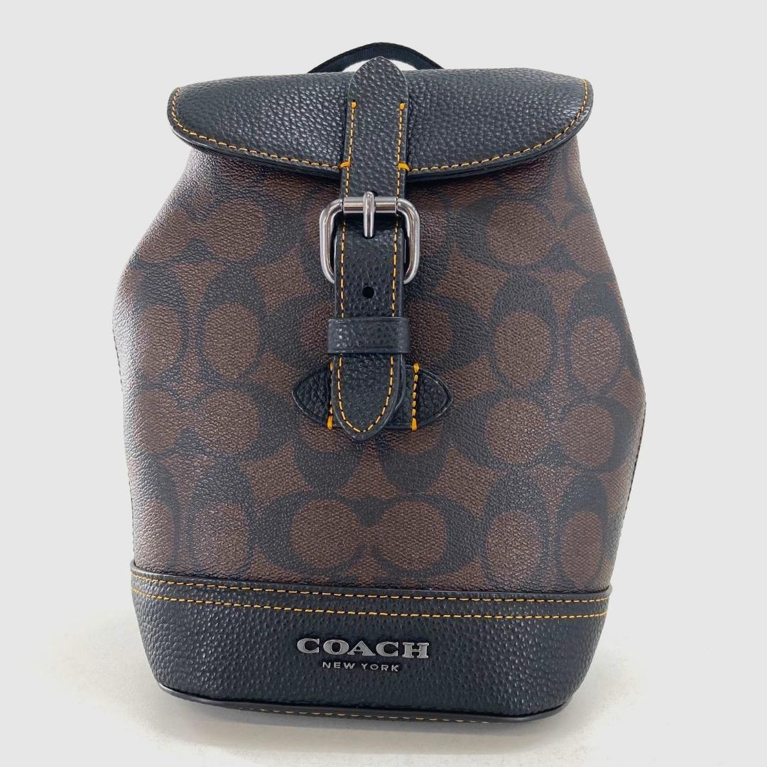 極美品　COACH　ボディバッグ　ハドソン スモール パック シグネチャー