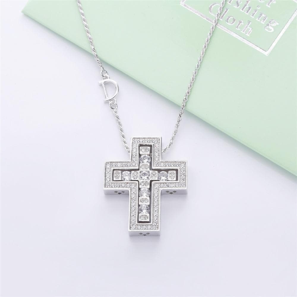 クロスネックレスシルバー 50cm※DAMIANI ダミアーニ ベルエポック風