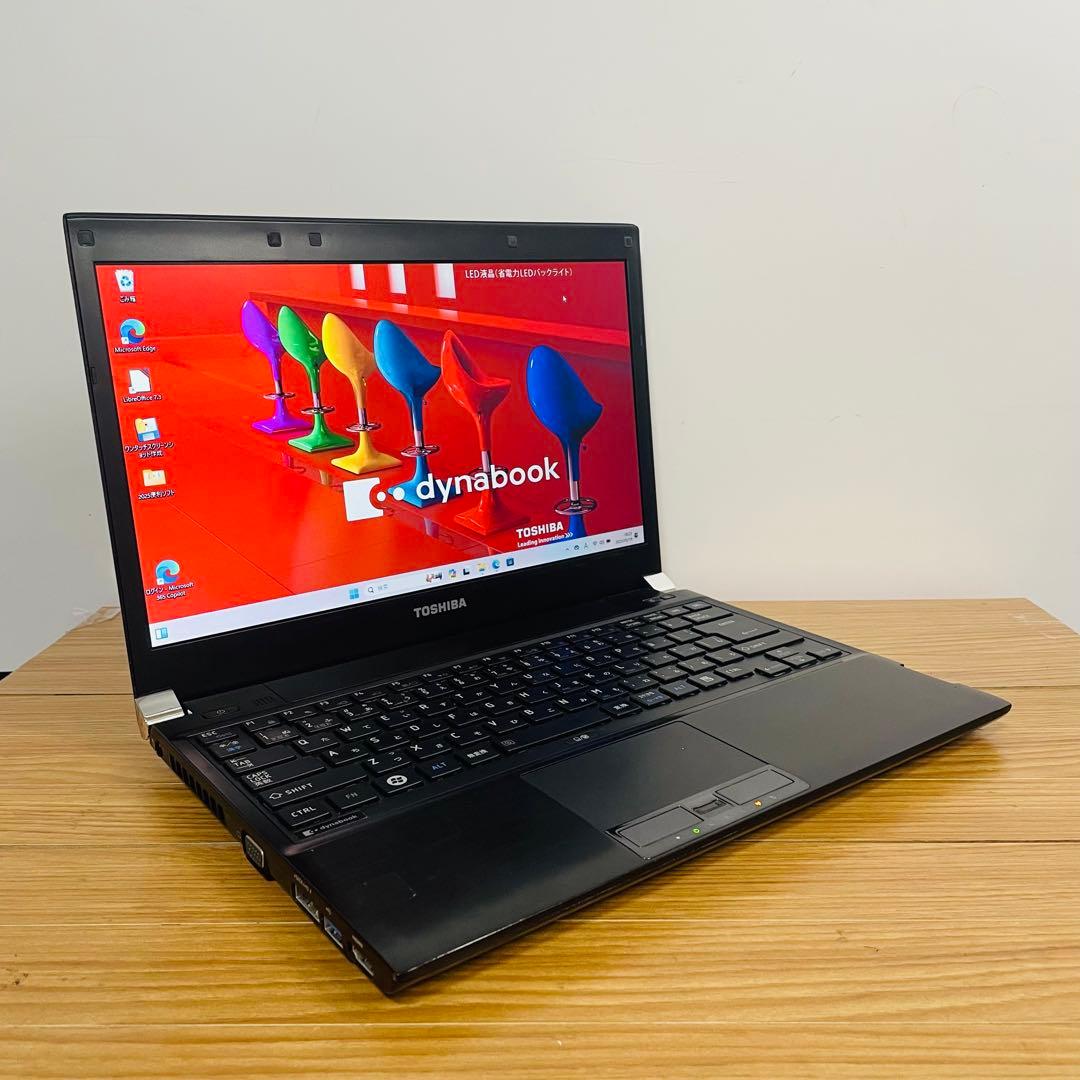 爆安軽量モバイル東芝ノートパソコンSSDメモリ6ギガwin11 オフィス