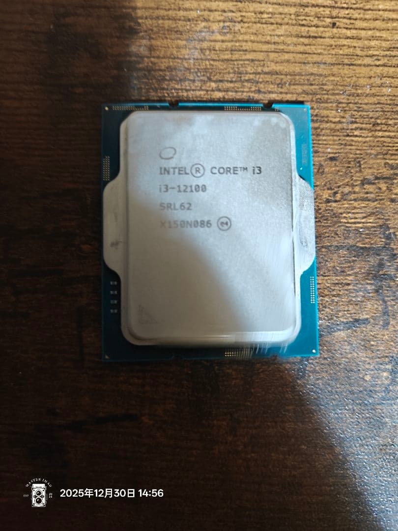 Intel Core i3-12100 CPU 動作確認済