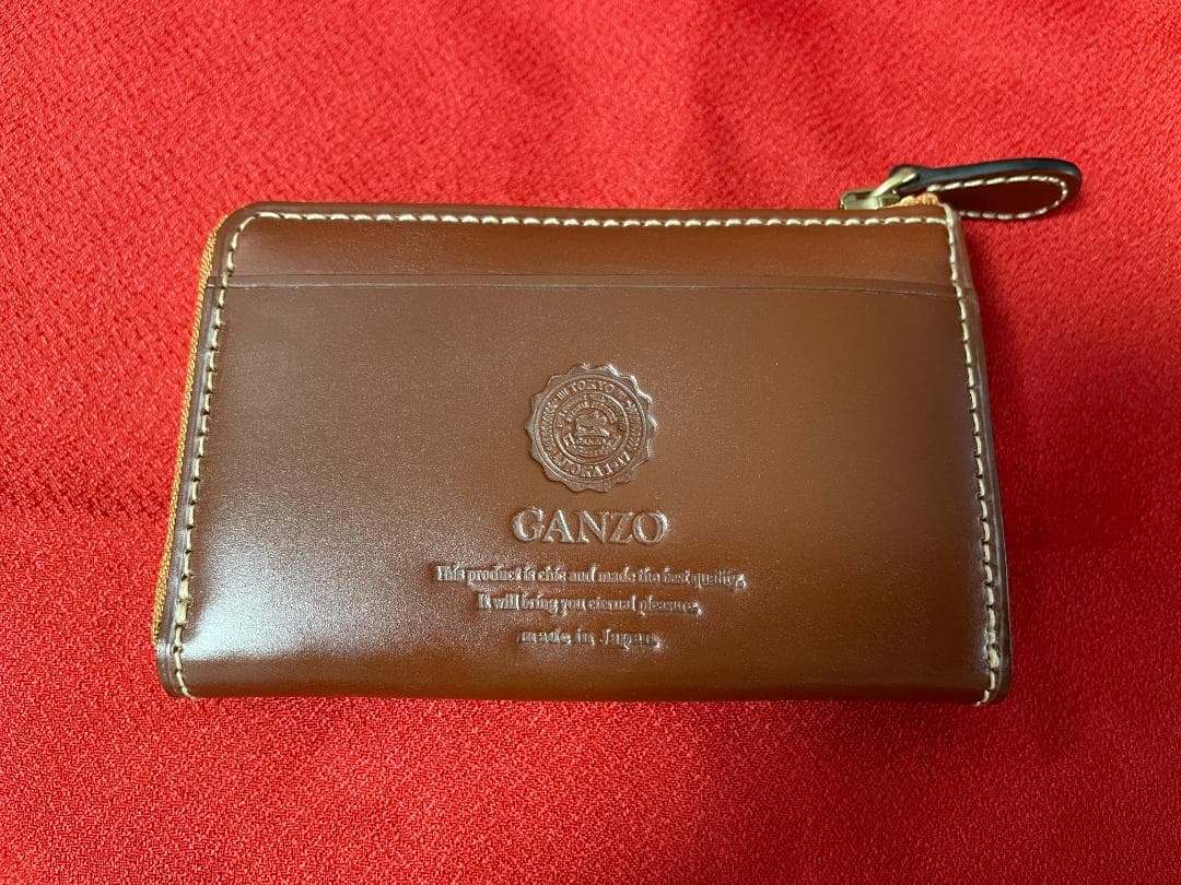 ☆新品☆ガンゾ ブライドルカジュアル Ｌファスナー 小銭入れ ヘーゼル