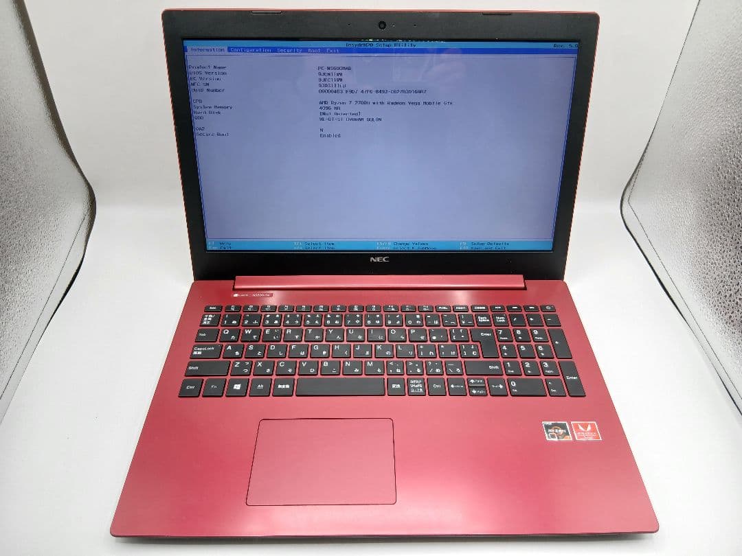 ジャンク品　NEC ノートPC NS600/MAR