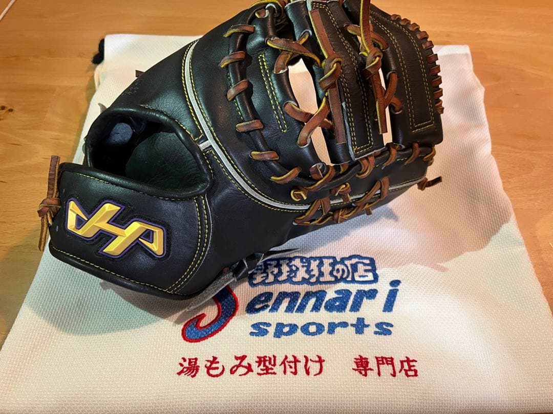 新品　湯もみ型付け済み　硬式ファーストミット　ハタケヤマ　K-F03