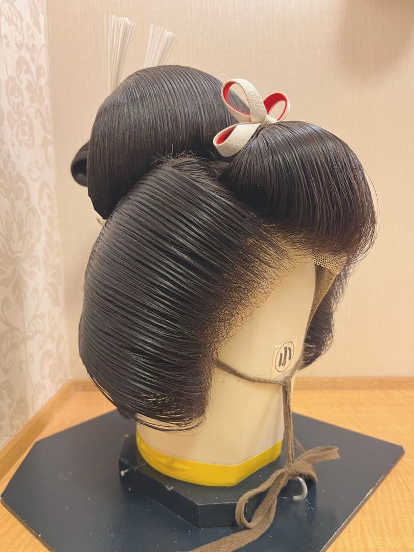 【人毛 日本髪かつら 小サイズ】花嫁和装 婚礼 舞踊 練習用 軽量 平成期