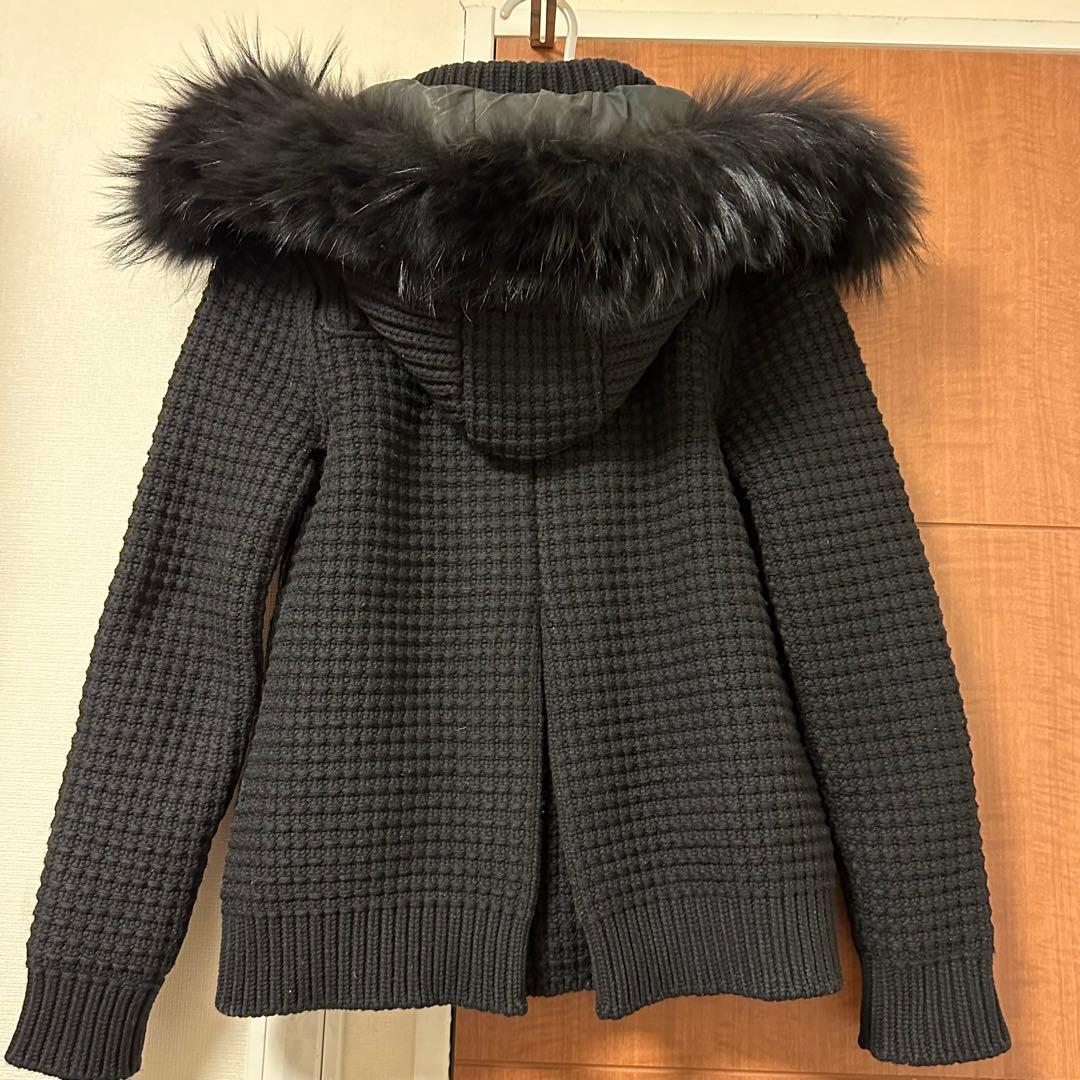 美品 bark ダッフルコート XS ファー付きフード レディース