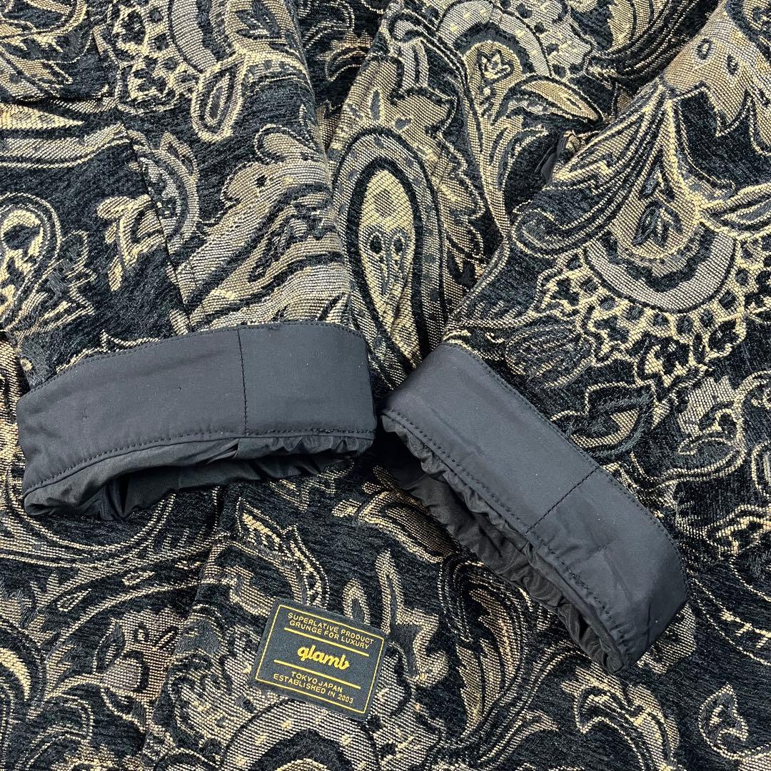 美品　glamb　グラム　モッズコート　ペイズリー柄 M