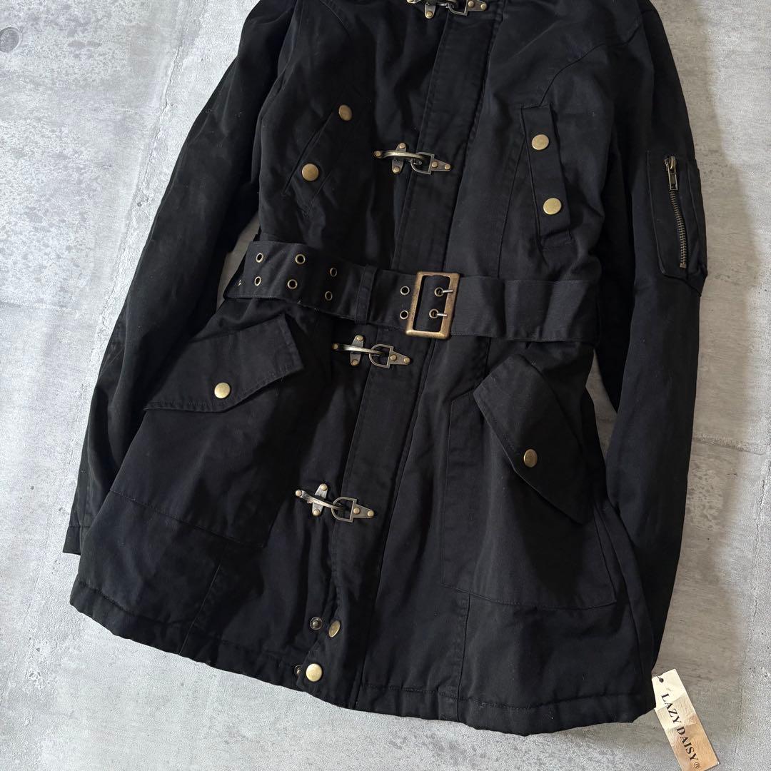 00s 平成ギャル ミリタリーファイヤーマンジャケット ボリュームネック y2k