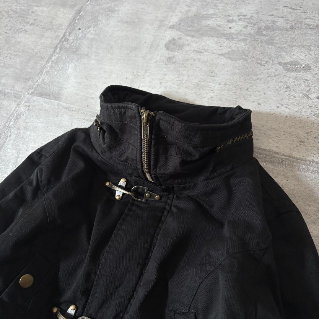 00s 平成ギャル ミリタリーファイヤーマンジャケット ボリュームネック y2k