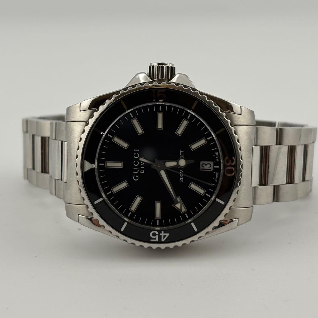 【超希少】グッチ ダイブ 136.4 クォーツ デイト レディース