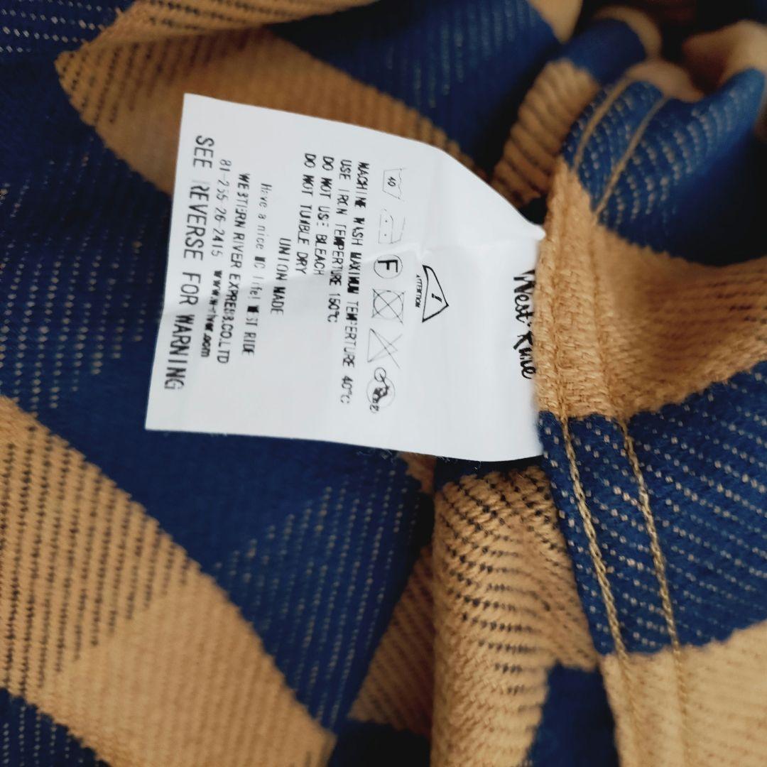 や*ん様 新品 日本製 WEST RIDE ウエストライド チェックネルシャツ