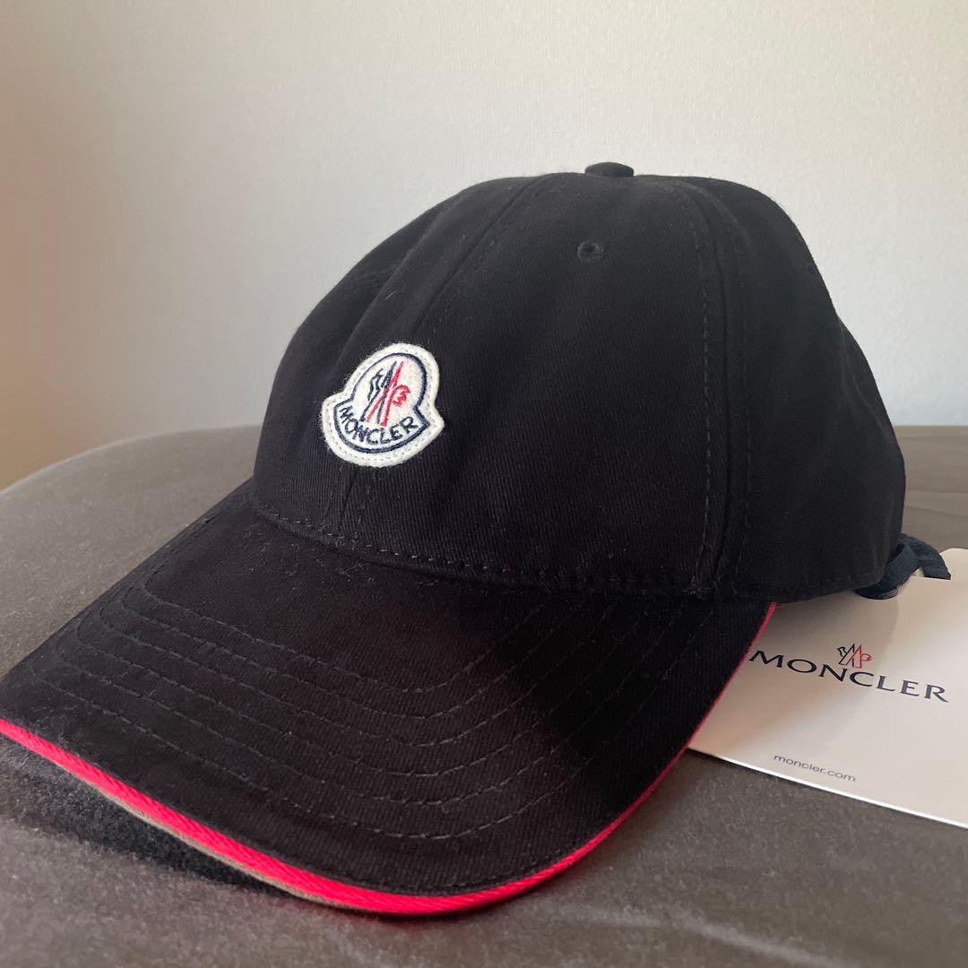 MONCLER ブラック ベースボールキャップ 【正規品】