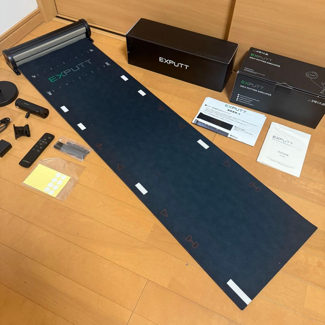 EXPUTT 家庭用 スクリーン パッティング 練習 ゴルフ パター