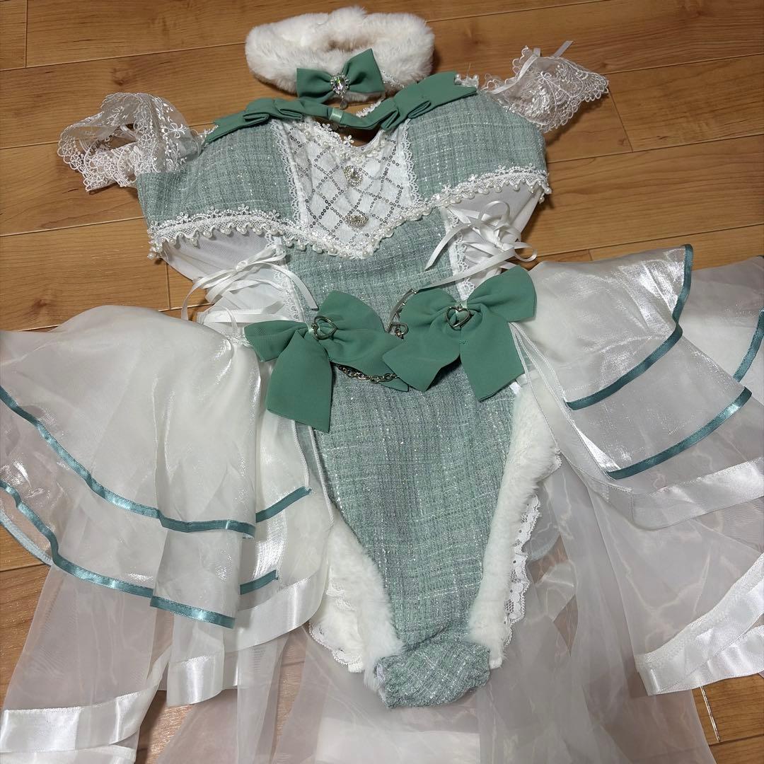 Malymoon マリームーン　バニーガール　ツイード　グリーン　衣装　コスプレ