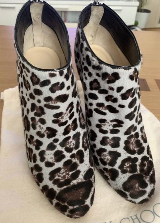 新品 サイズ36.5 ジミーチュウ ハラコショートブーツ JIMMY CHOO