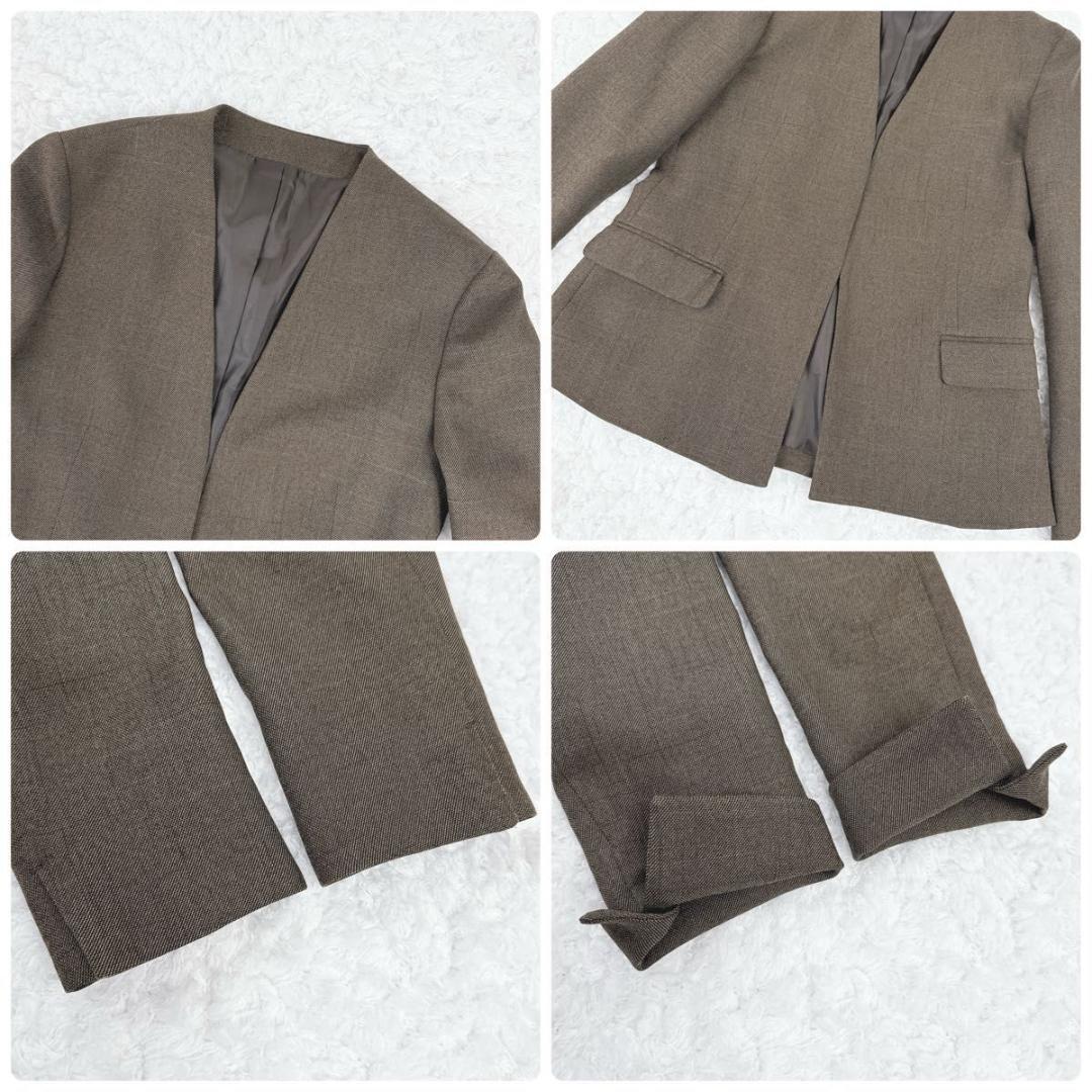 【極美品】スーツセレクト セットアップ パンツ スーツ ブラウン 近年モデル