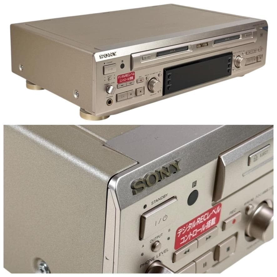 優良動作品・録音動作確認済・SONY ソニー ダブルディスクデッキ MDS-W1