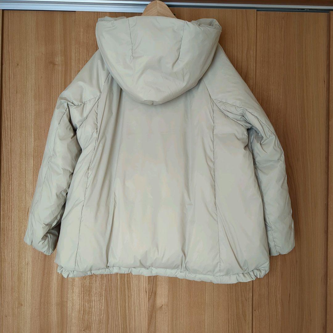 GLOBAL WORK　エアリュクスダウンフードブルゾン　M　ベージュ52