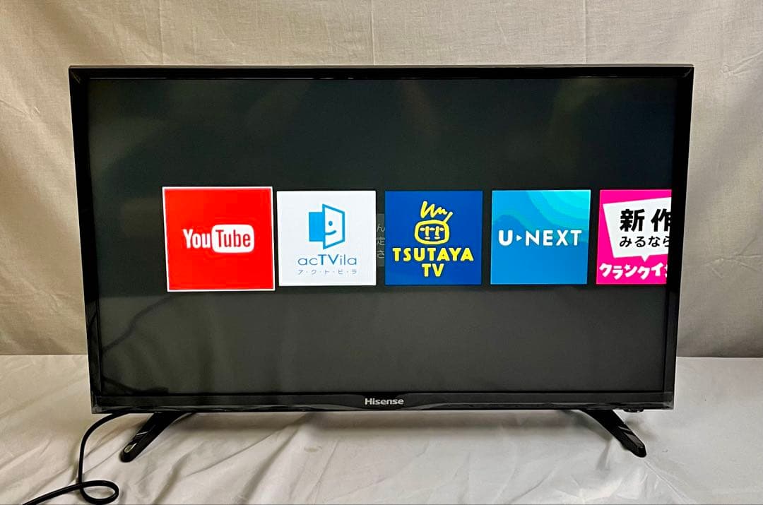 ①【動作確認済み】ハイセンス 32型液晶テレビ 32BK1 2020年製