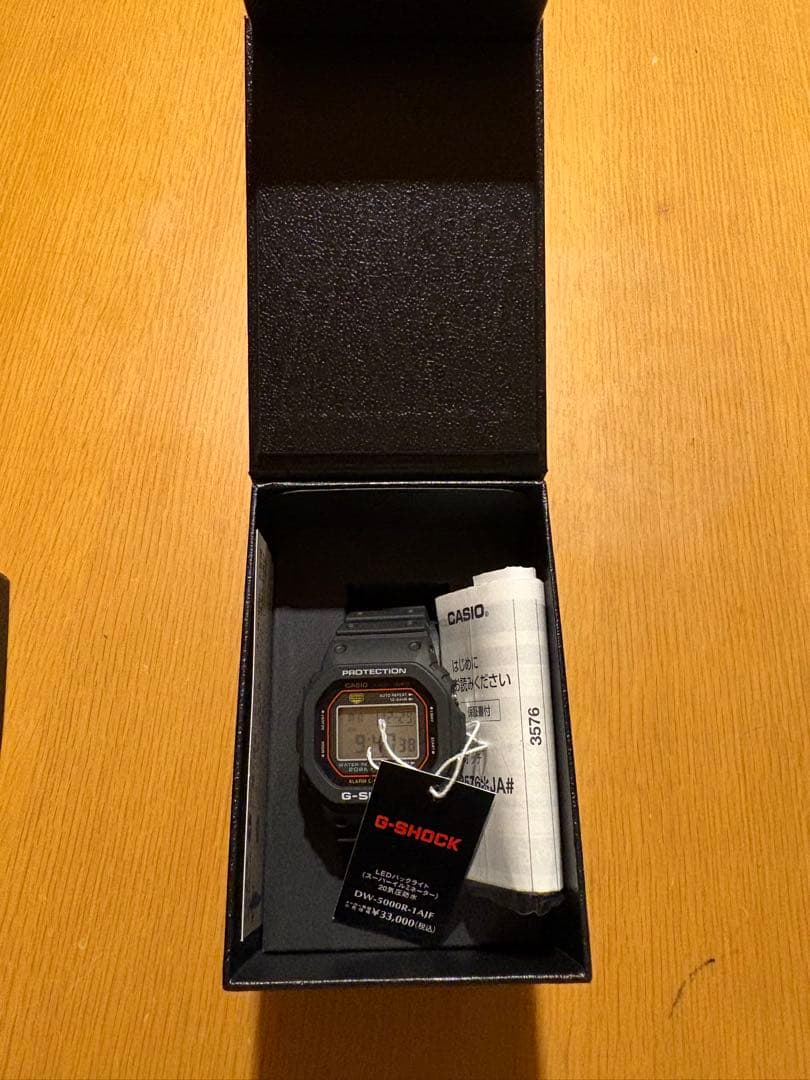 G-SHOCK カシオ 初代G-SHOCK復刻モデル DW-5000R-1AJF