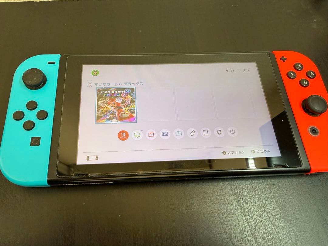 Nintendo Switch （初期）本体、ゲームカセット、付属品付き